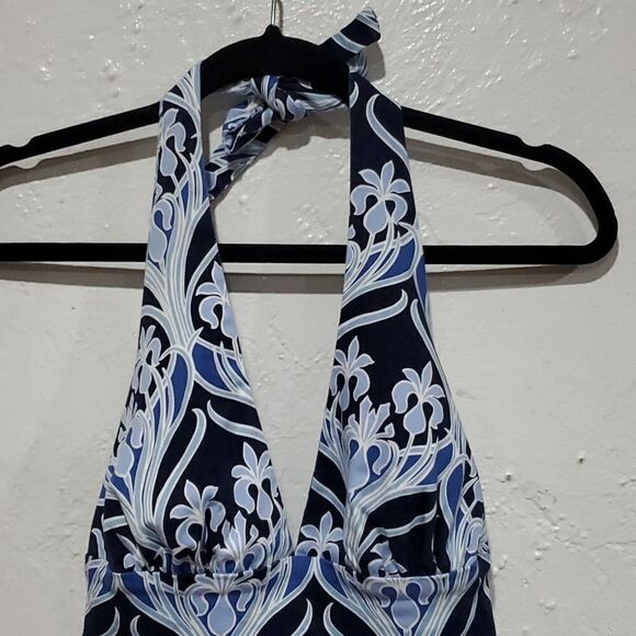 Anthropologie Eva Franco Halter Style Dress in Mod Floral Print Size 6 - Picture 2 of 8